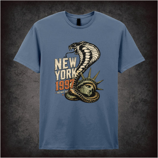 Snake Plissken no way out logo T-shirt from Escape from New York