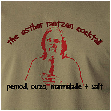 The Esther Rantzen Cocktail Pernod, Ouzo, Marmalade And Salt - Bottom Inspired Unisex T Shirt