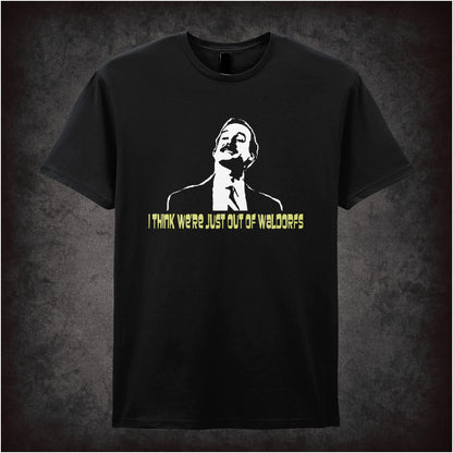 I Think We’re Just Out of Waldorfs – Cult British Sitcom Graphic T-Shirt