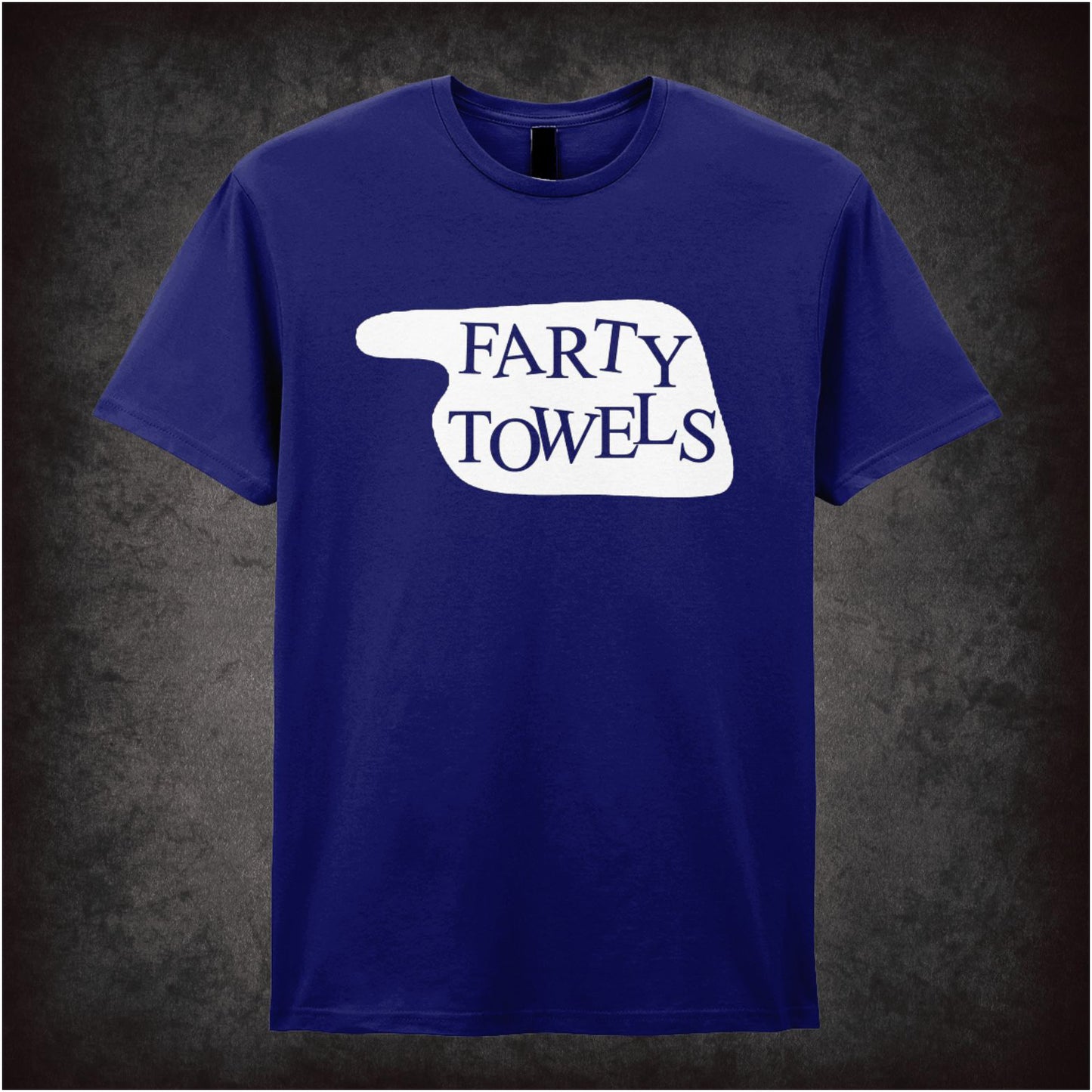 Farty Towels Hotel Sign – Cult Comedy Graphic T-Shirt