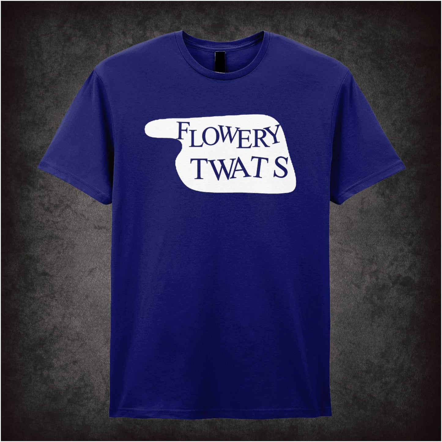 “‘Flowery Twats’ hotel sign T-shirt from Fawlty Towers”