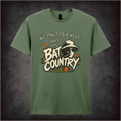 ‘we can't stop here this is bat country’ T-shirt from Fear and Loathing in Las Vegas