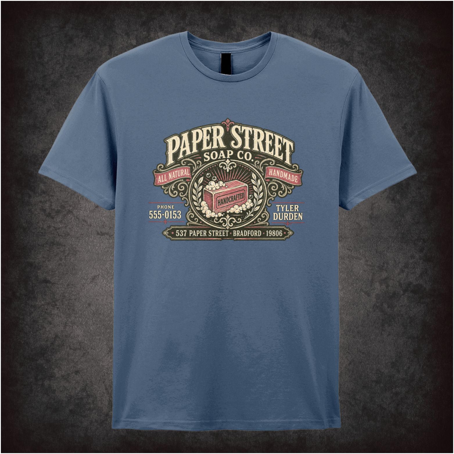 Paper Street Soap logo Tyler Durden T-shirt from Fight Club
