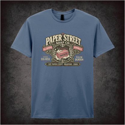 Paper Street Soap logo Tyler Durden T-shirt from Fight Club
