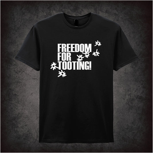 Freedom for Tooting unisex black t-shirt inspired by Citizen Smith TV show soft style British comedy fan apparel