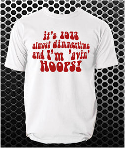 It's 1973, Almost Dinnertime And I'm 'Avin' Hoops - Life On Mars, Ashes To Ashes Inspired Unisex T Shirt