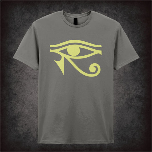 Horus Eye inspired unisex T-shirt with graphic design