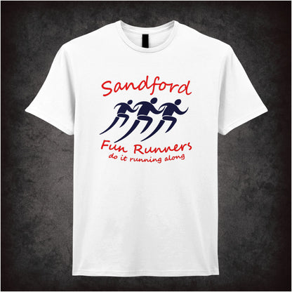 Sandford Fun Runners Do It Running Along Hot Fuzz inspired unisex T-shirt with graphic design