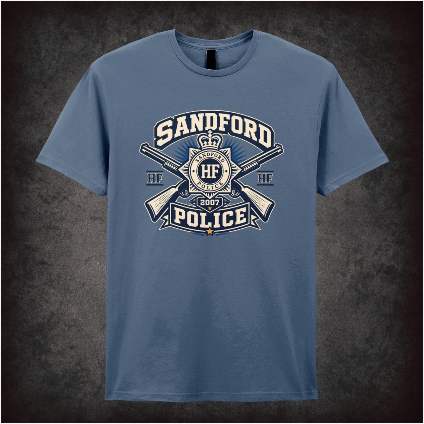 ‘sandford police’ T-shirt from Hot Fuzz