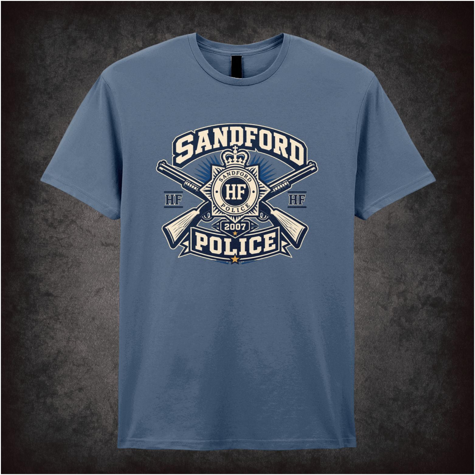 ‘sandford police’ T-shirt from Hot Fuzz