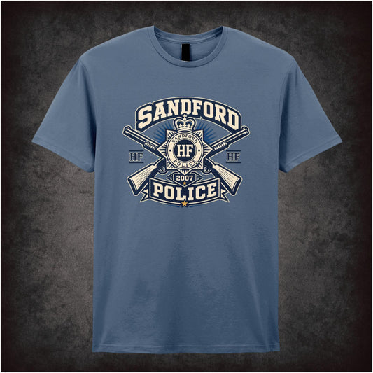 ‘sandford police’ T-shirt from Hot Fuzz