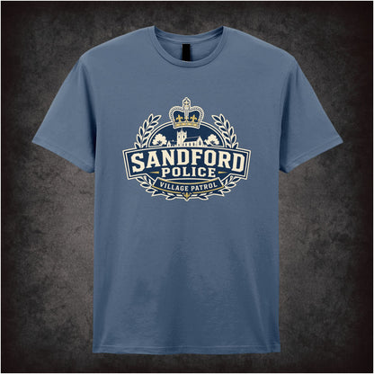 ‘sandford police village patrol’ T-shirt from Hot Fuzz