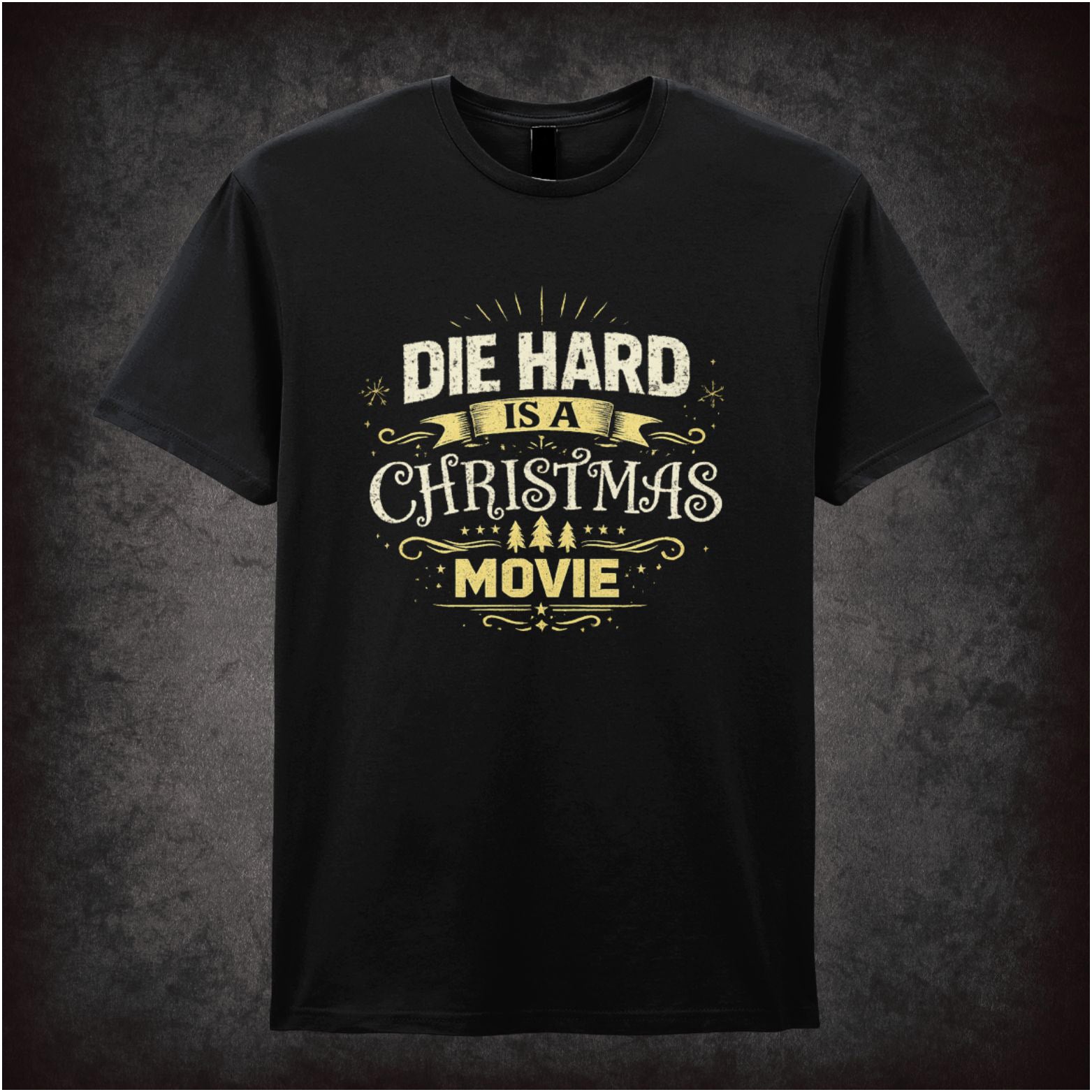 ‘die hard is a christmas movie’ quote T-shirt from Die Hard