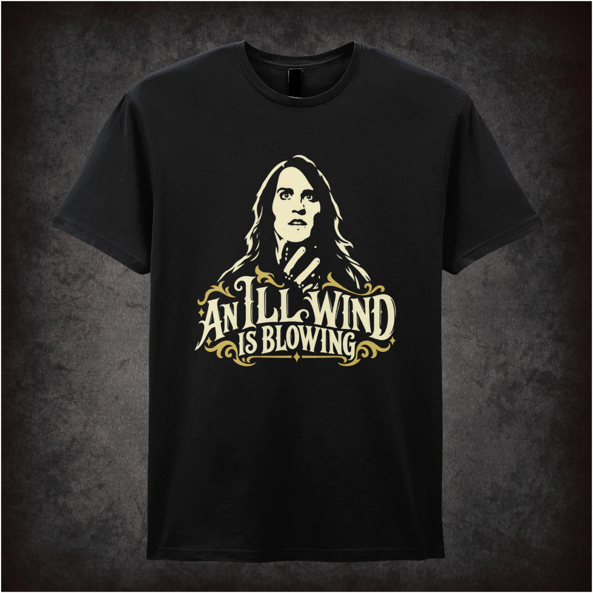 “Richmond ‘An ill wind is blowing’ T-shirt in black from The IT Crowd”