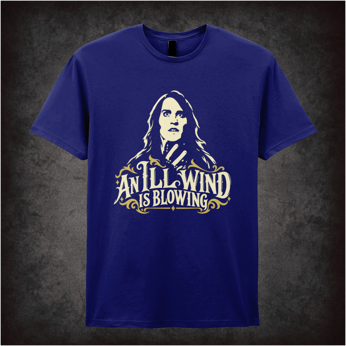 “Richmond ‘An ill wind is blowing’ T-shirt in navy from The IT Crowd”