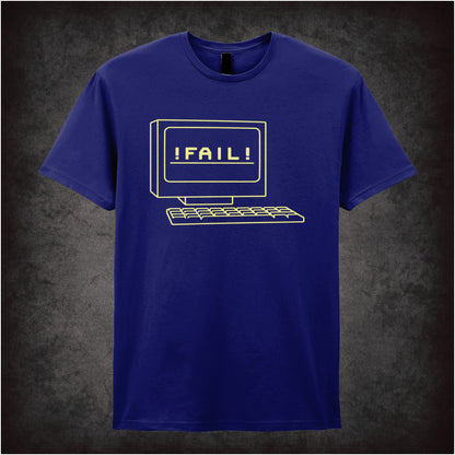  "‘FAIL! T-shirt in navy from The IT Crowd”