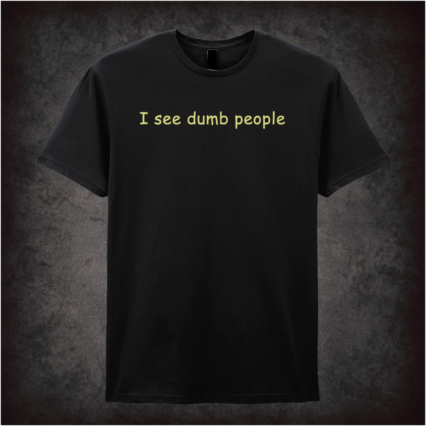 I See Dumb People – Cult British Comedy Graphic T-Shirt