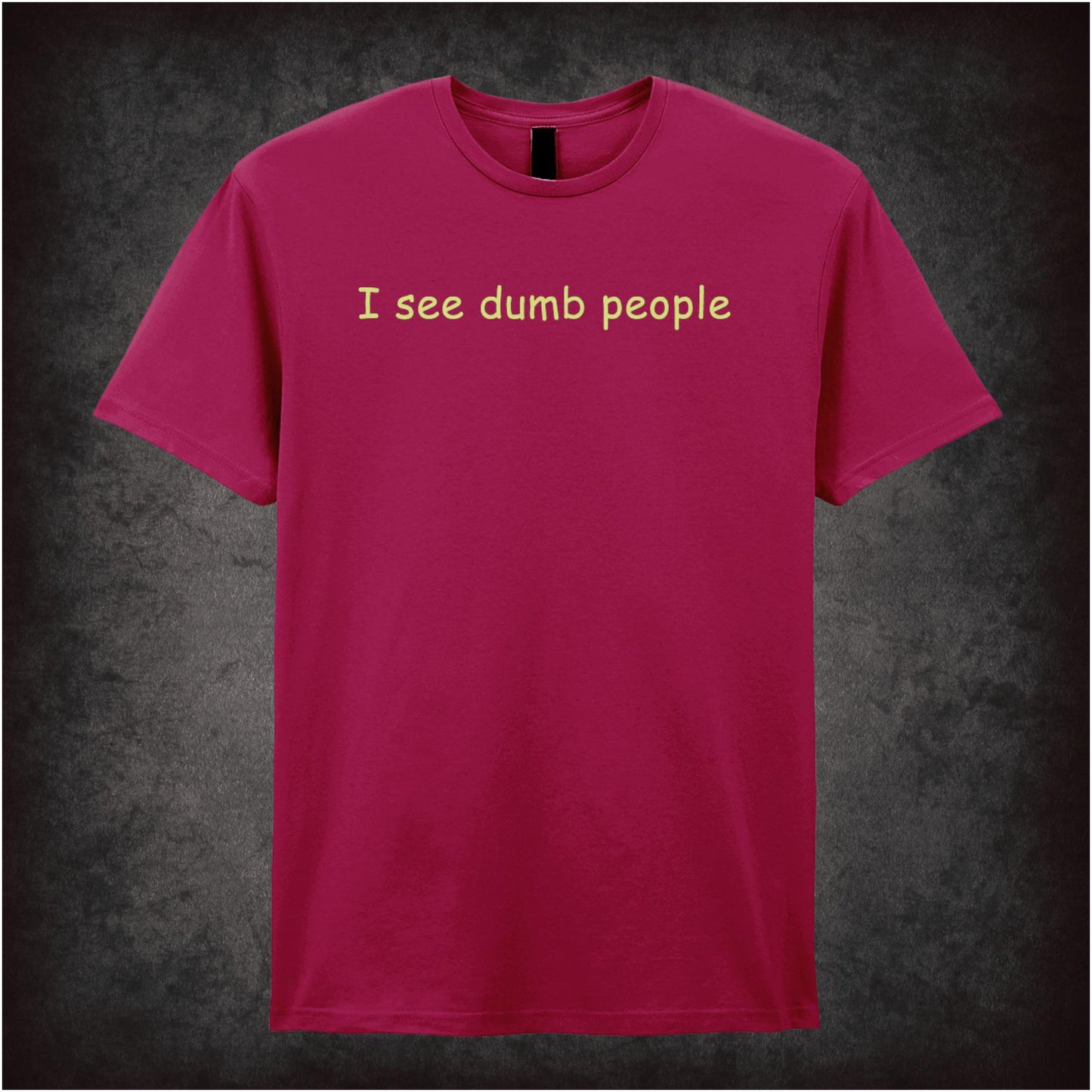 I See Dumb People – Cult British Comedy Graphic T-Shirt
