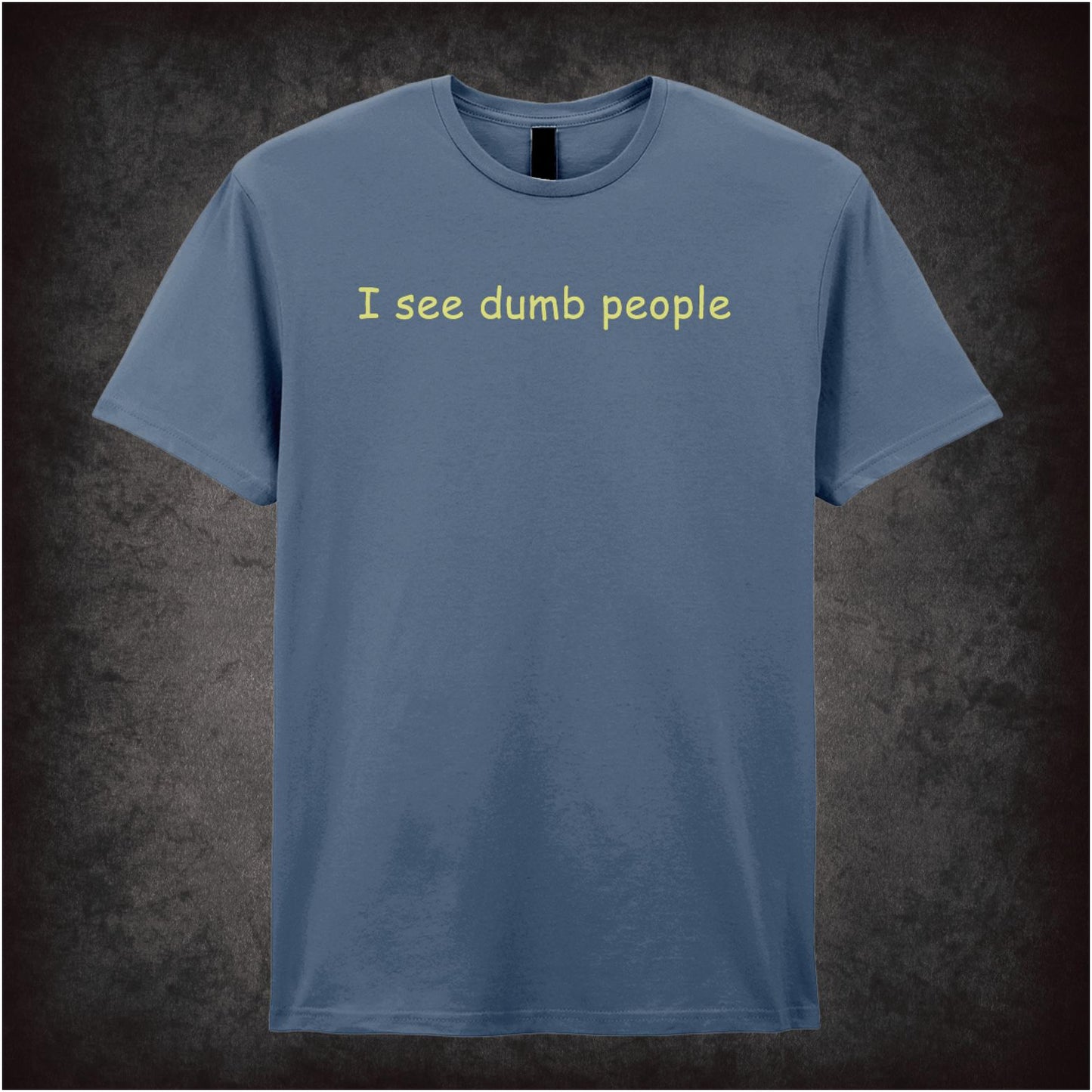 I See Dumb People – Cult British Comedy Graphic T-Shirt