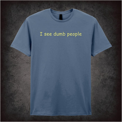 I See Dumb People – Cult British Comedy Graphic T-Shirt