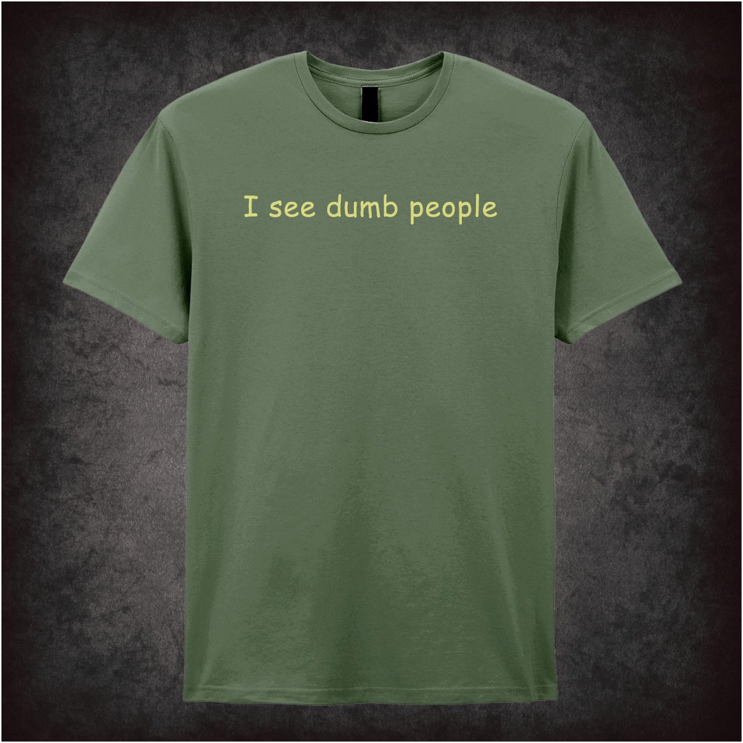 I See Dumb People – Cult British Comedy Graphic T-Shirt