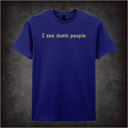 I See Dumb People – Cult British Comedy Graphic T-Shirt
