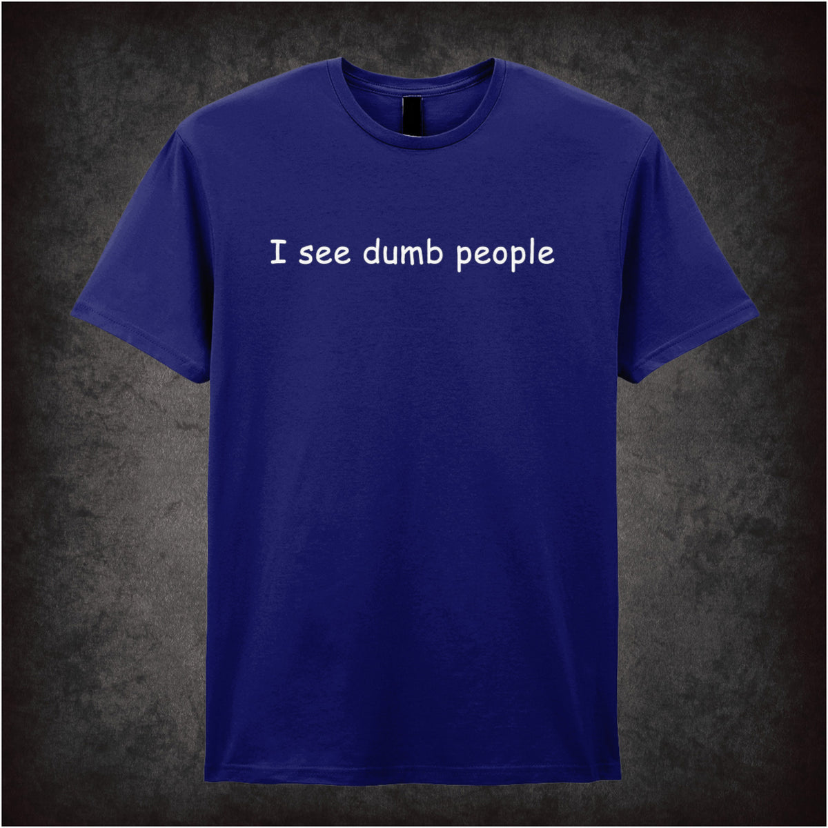 “‘I see dumb people’ T-shirt in navy from The IT Crowd”