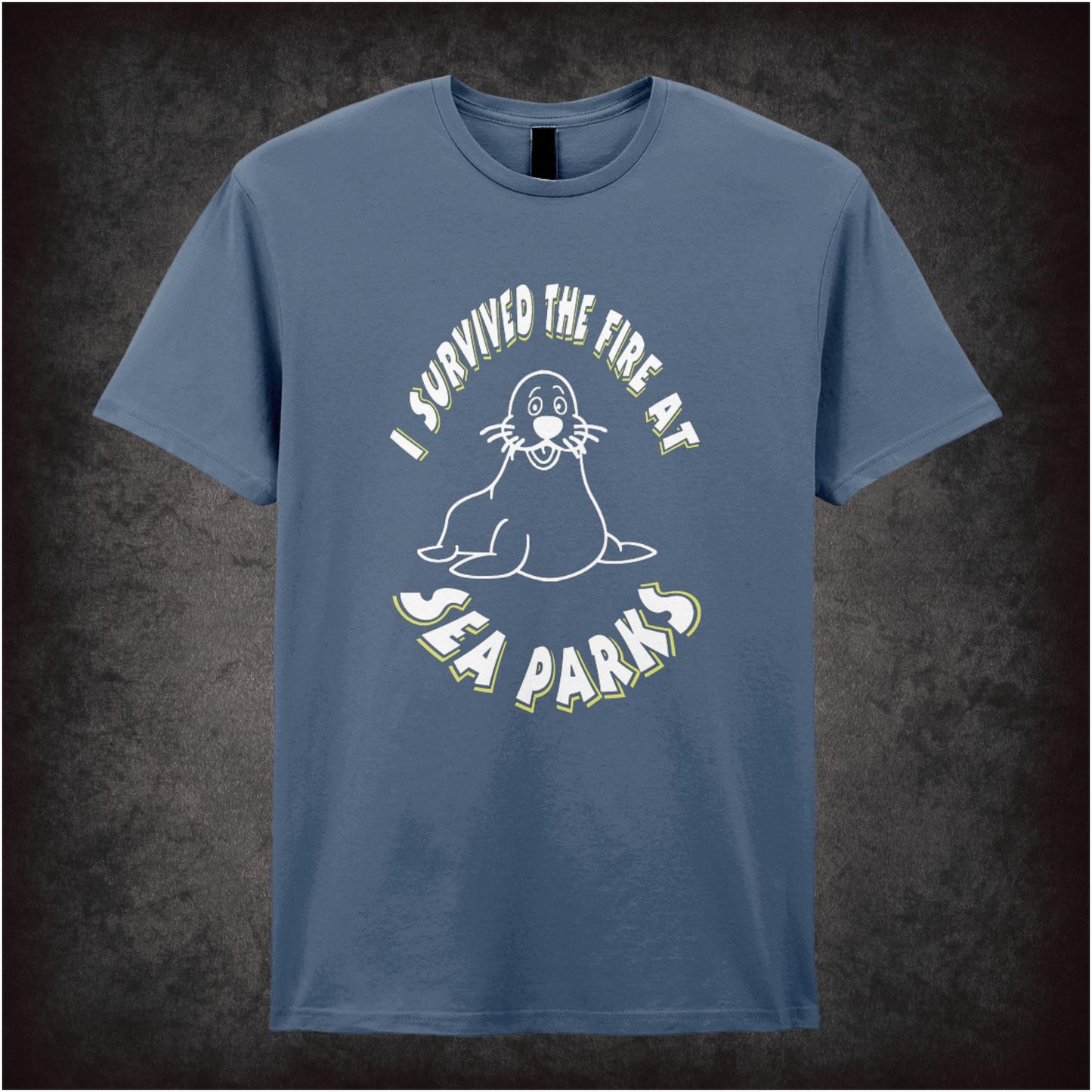 I Survived The Fire At Sea Parks the IT Crowd inspired unisex T-shirt with graphic design