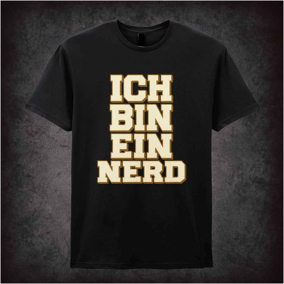 “‘Ich bin ein nerd’ T-shirt in black from The IT Crowd”