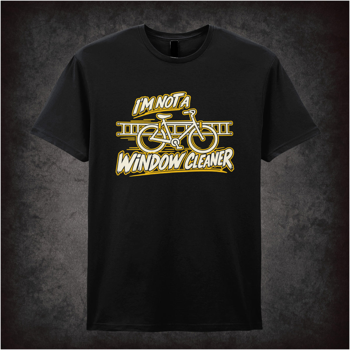 “Roy Trenneman ‘I’m not a window cleaner’ T-shirt in black from The IT Crowd”