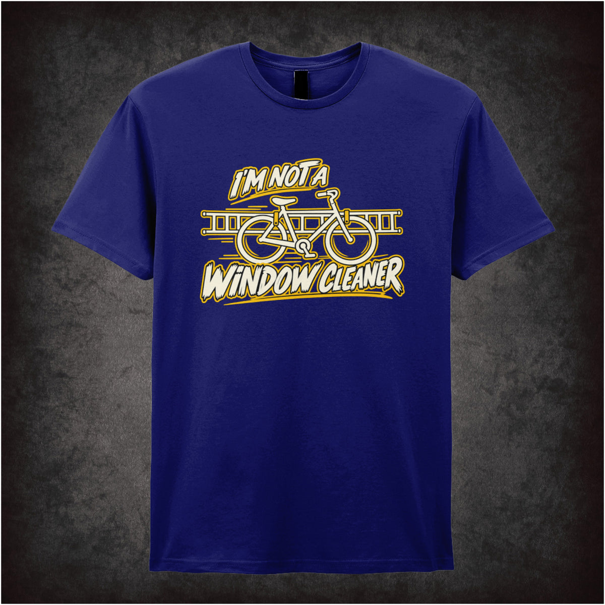 “Roy Trenneman ‘I’m not a window cleaner’ T-shirt in navy from The IT Crowd”