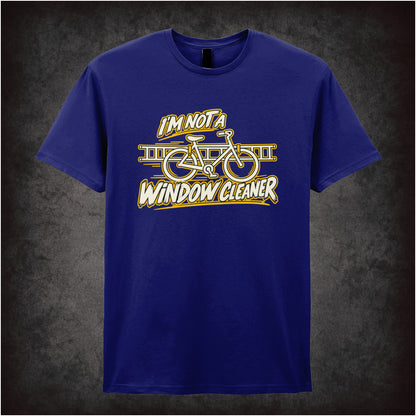 “Roy Trenneman ‘I’m not a window cleaner’ T-shirt in navy from The IT Crowd”