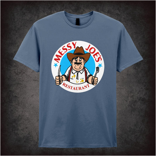 Messy Joe’s Restaurant the IT Crowd inspired unisex T-shirt with graphic design