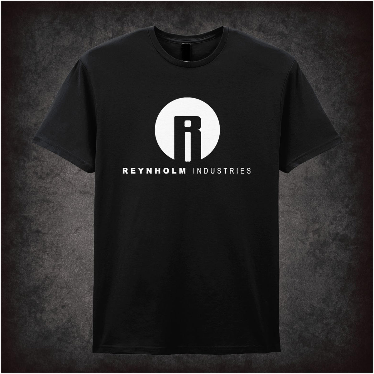 “‘Reynholm Industries’ T-shirt in black from The IT Crowd”