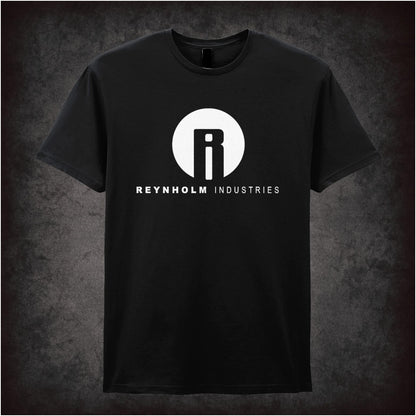 “‘Reynholm Industries’ T-shirt in black from The IT Crowd”