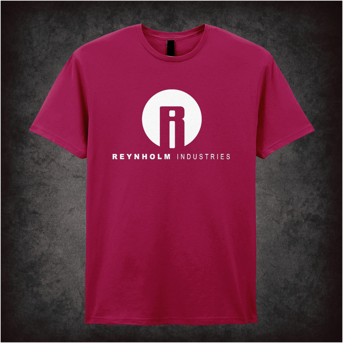 “‘Reynholm Industries’ T-shirt in cardinal red from The IT Crowd”