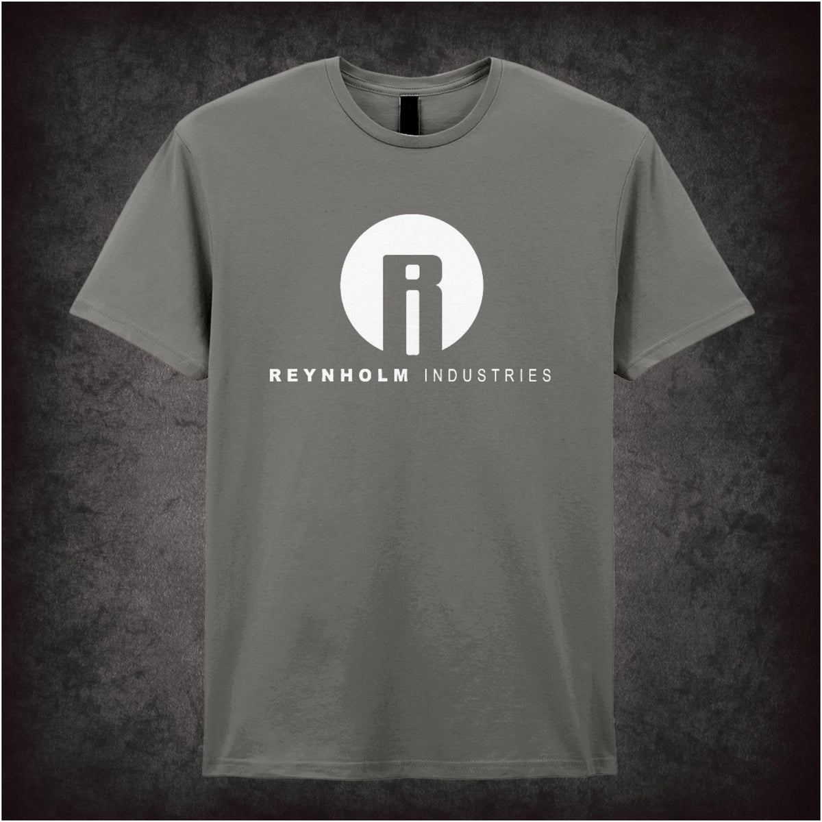 “‘Reynholm Industries’ T-shirt in charcoal from The IT Crowd”