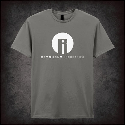 “‘Reynholm Industries’ T-shirt in charcoal from The IT Crowd”