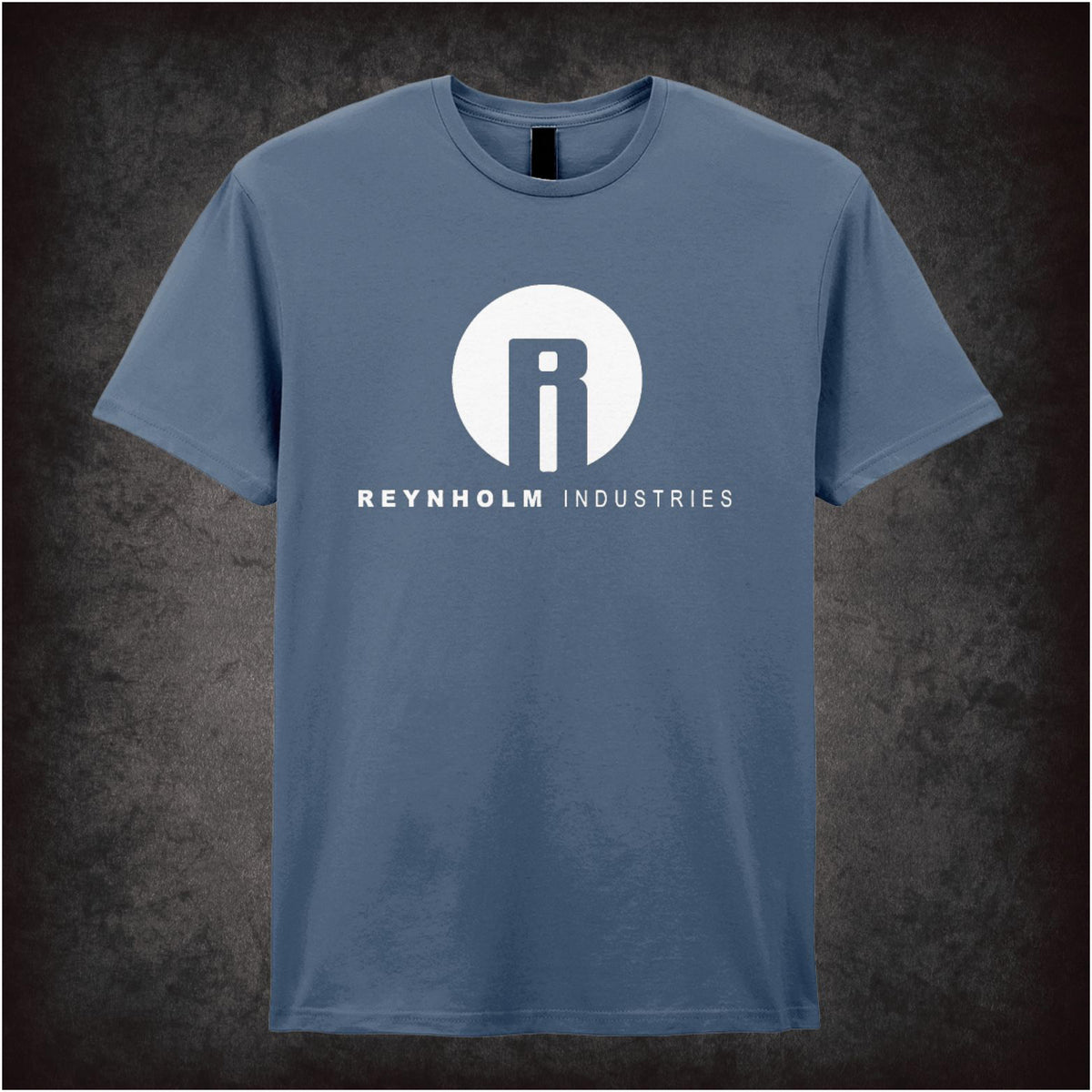 “‘Reynholm Industries’ T-shirt in indigo from The IT Crowd”