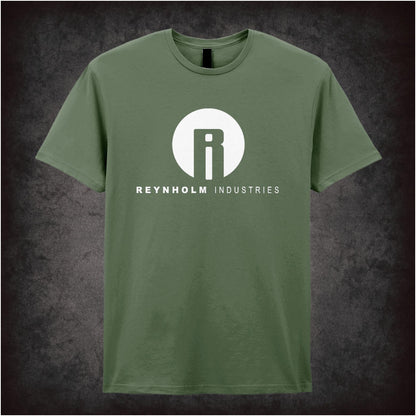 “‘Reynholm Industries’ T-shirt in military green from The IT Crowd”