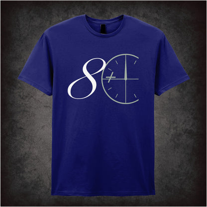 “‘8+ Club’ T-shirt in navy from The IT Crowd”