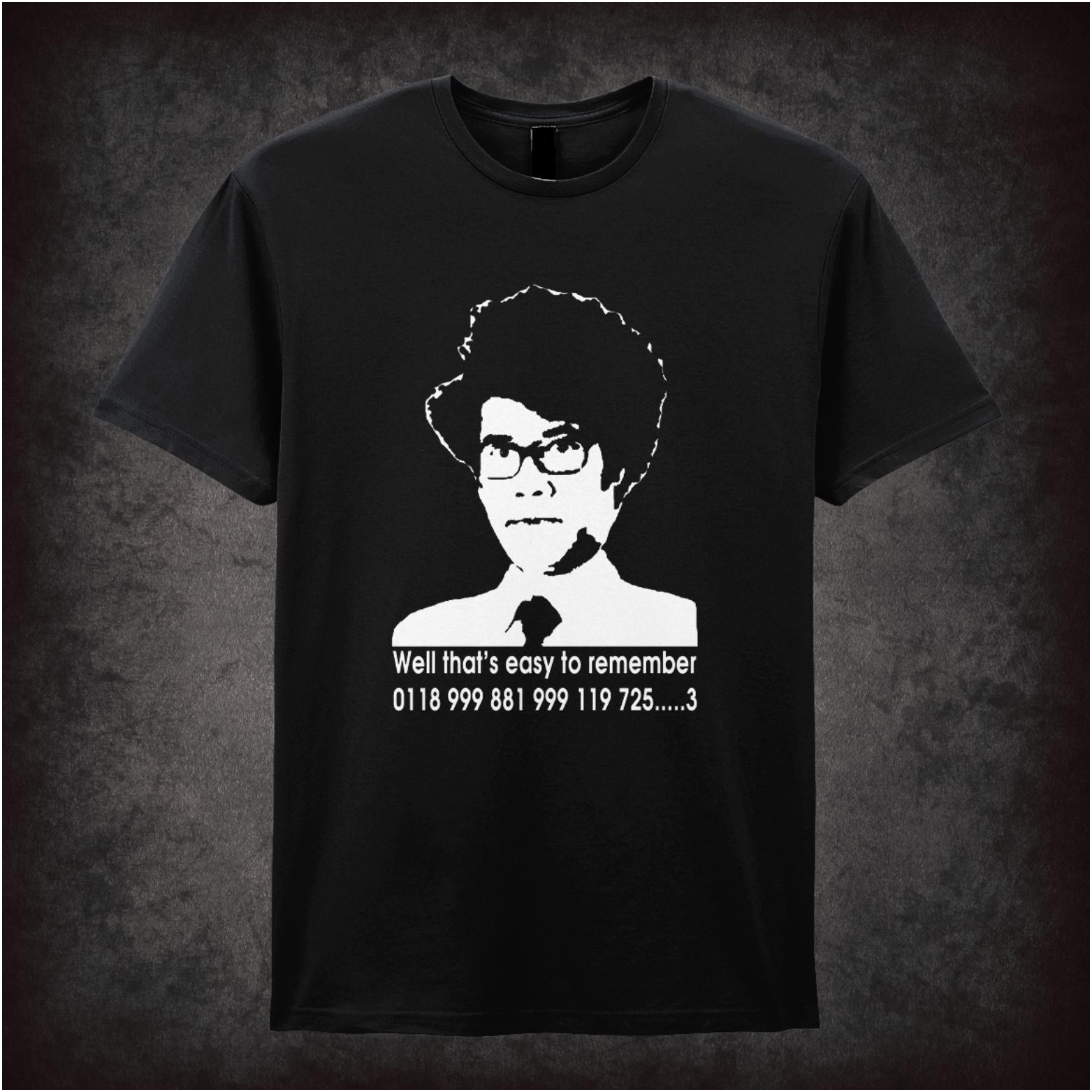 Well That’s Easy To Remember the IT Crowd inspired unisex T-shirt with graphic design