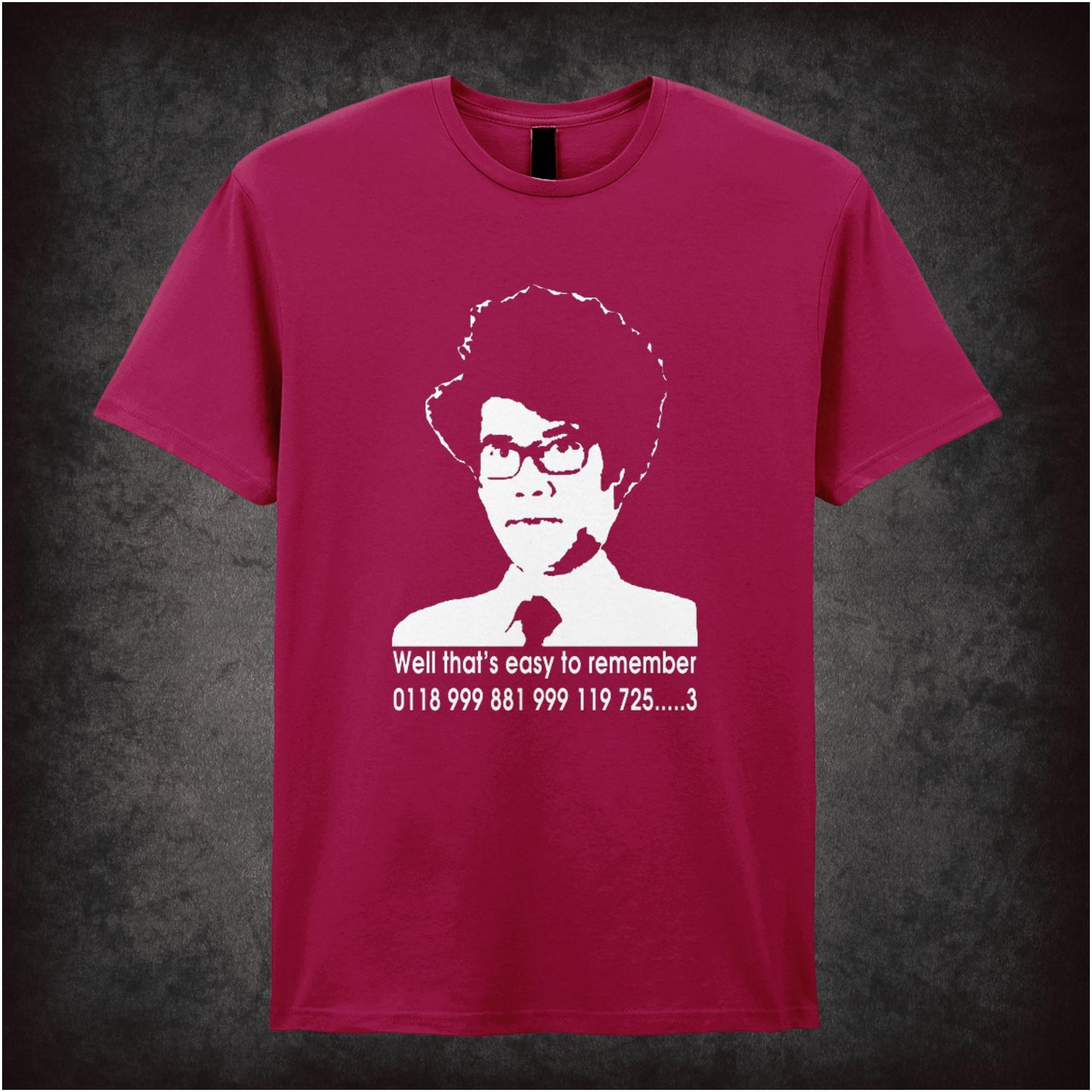 Well That’s Easy To Remember 0118 999 881 999 119 725…..3 – Cult British Comedy Graphic T-Shirt