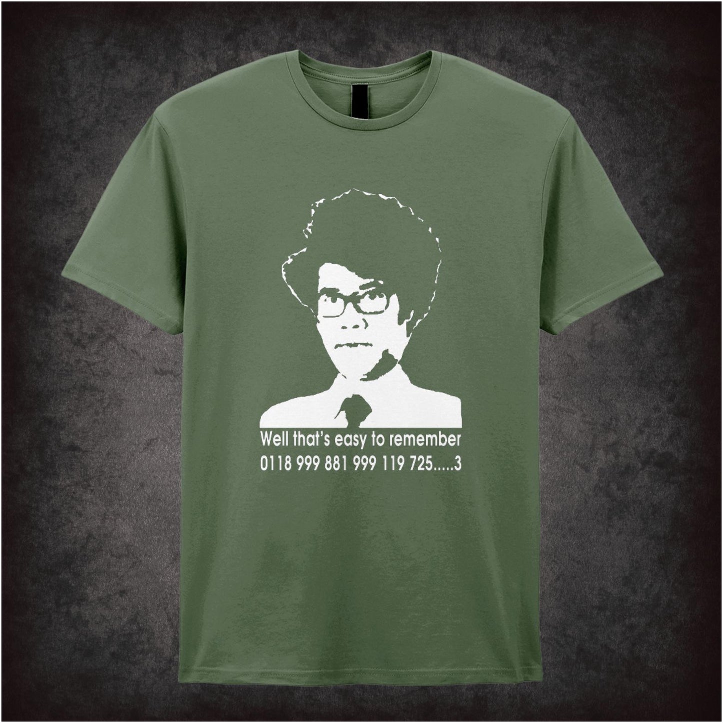 Well That’s Easy To Remember 0118 999 881 999 119 725…..3 – Cult British Comedy Graphic T-Shirt