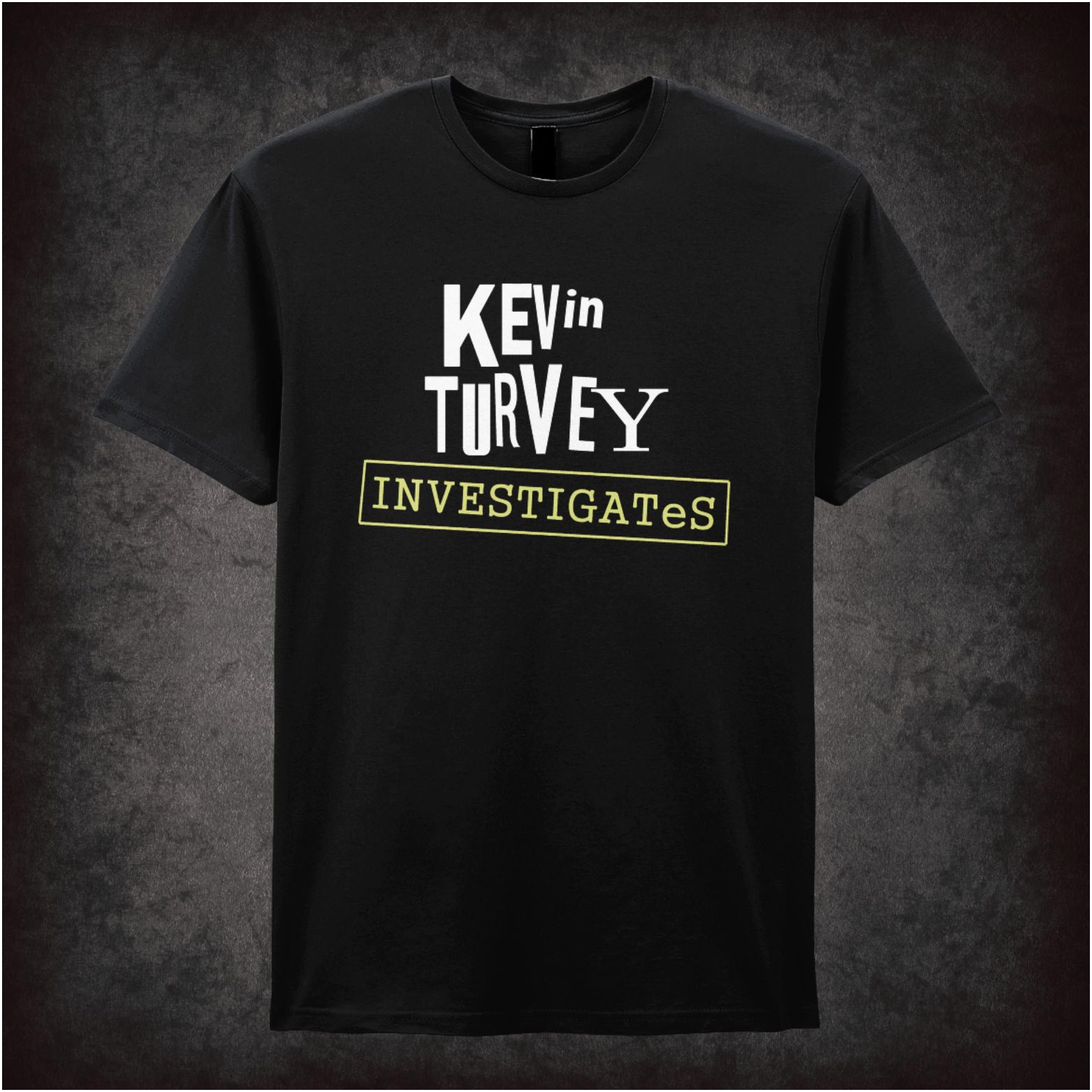 “‘Kevin Turvey Investigates’ T-shirt from Kevin Turvey (Rik Mayall)”