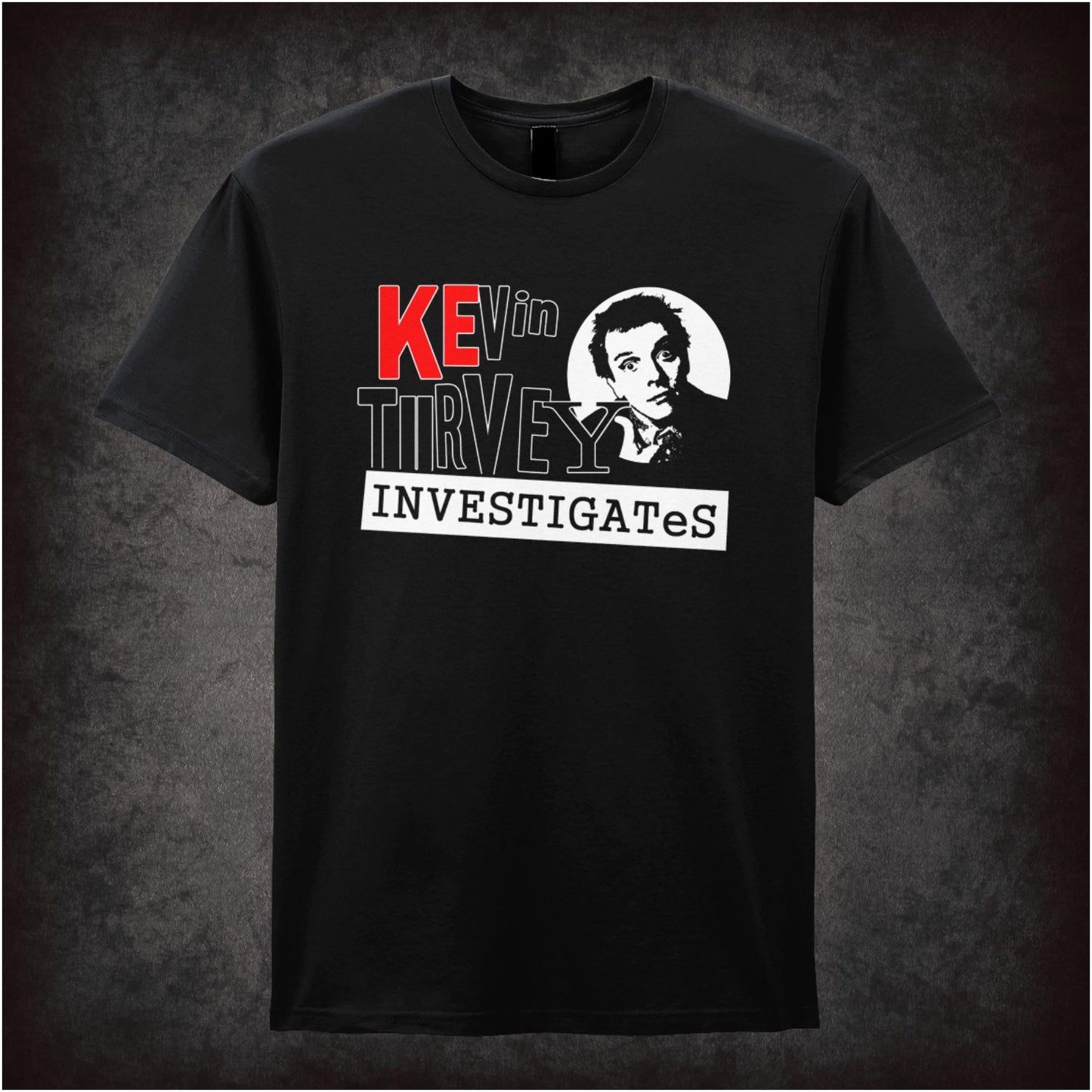 Kevin Turvey Investigates – Cult British Comedy Graphic T-Shirt