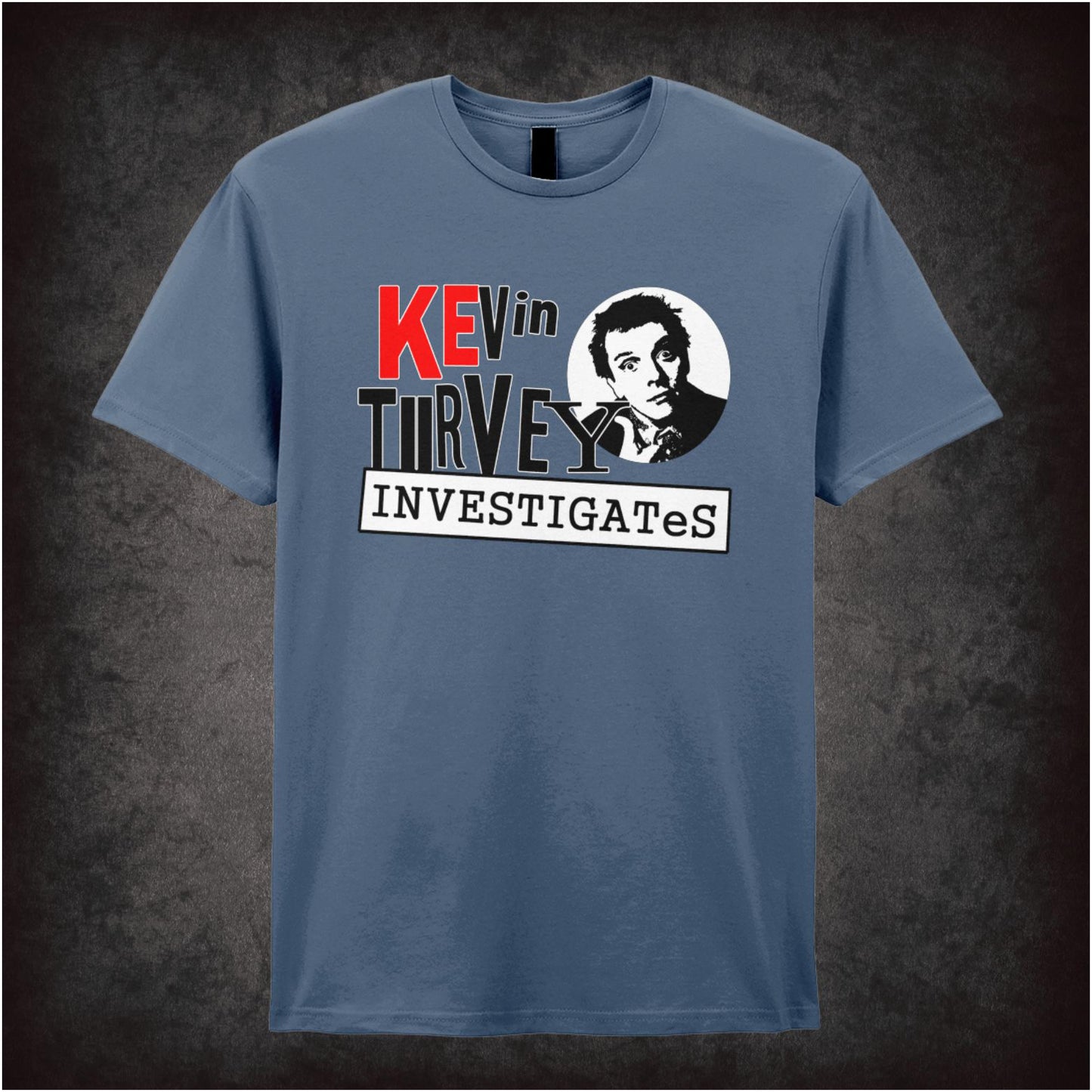 “‘Kevin Turvey Investigates’ T-shirt from Kevin Turvey (Rik Mayall)”