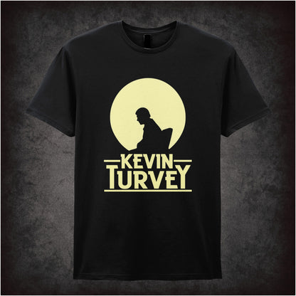 “‘Kevin Turvey silhouette’ T-shirt in black from Kevin Turvey (Rik Mayall)”