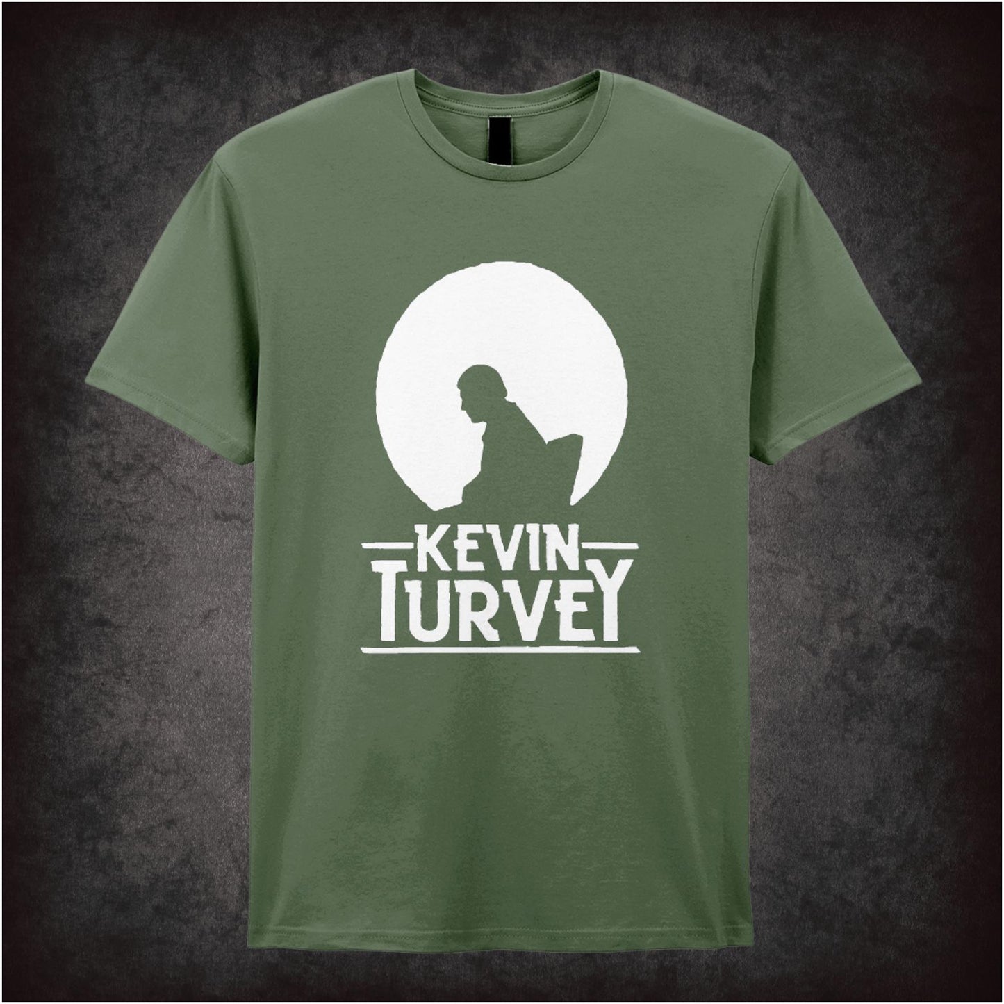 “‘Kevin Turvey silhouette’ T-shirt from Kevin Turvey (Rik Mayall)”
