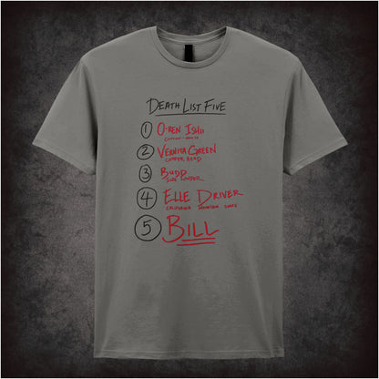 Death List Five – Softstyle Unisex Graphic T-Shirt